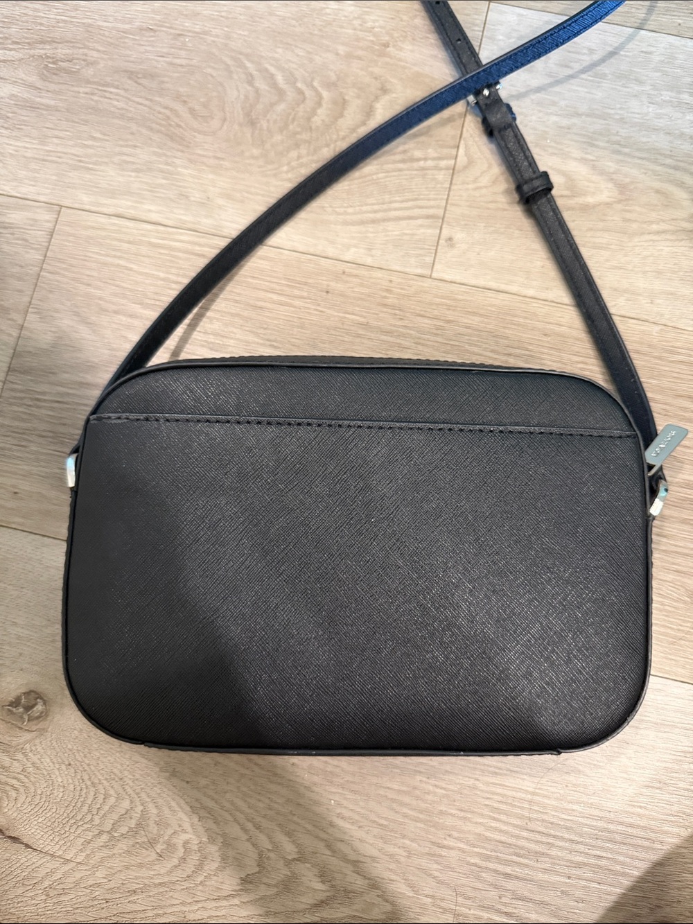 Michael Kors Black Leather Crossbody with Silver Chain Detail - Picture 5 of 8